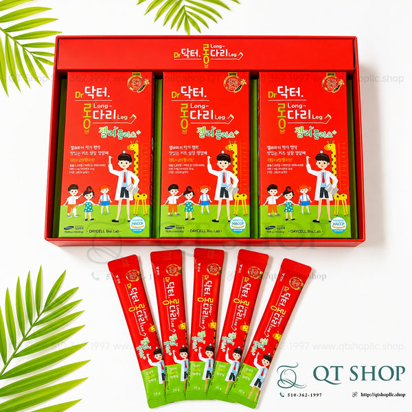Kids - Thạch Sâm Thạch Hồng Sâm Baby Daycell Dr. Long Leg Fermented Red Ginseng Jelly Plus