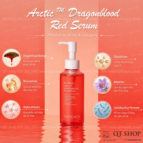 Shegaia Red Energy Arctic Dragonblood Red Serum - Tinh Chất Huyết Rồng 150ml