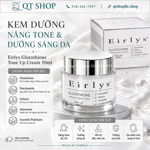 Kem Ngày Nâng Tông Eirlys Glutathione Whitening Tone Up Cream 50ml