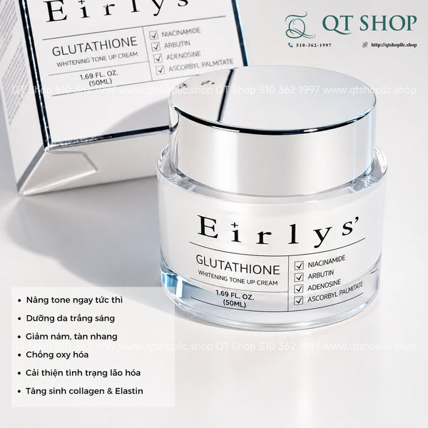 Kem Ngày Nâng Tông Eirlys Glutathione Whitening Tone Up Cream 50ml