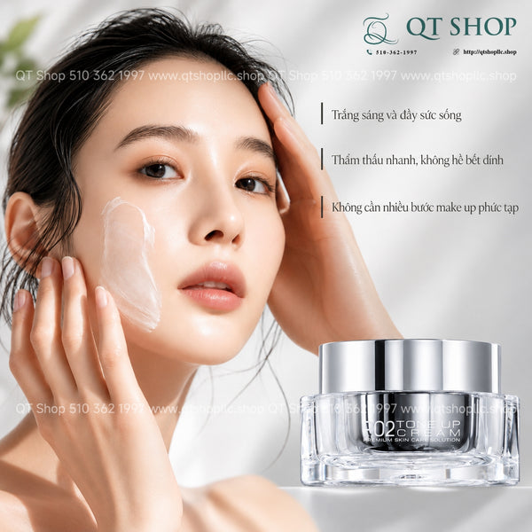 Kem Ngày Nâng Tông Váng Sữa PO2 Whitening Tone Up Cream 50g