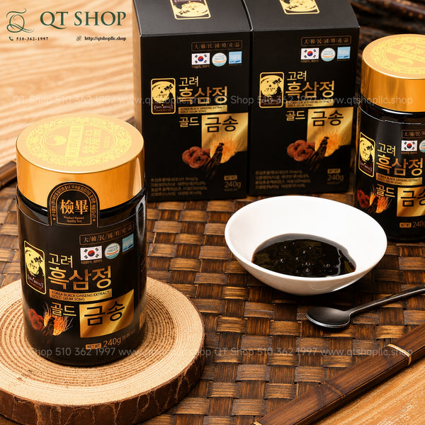 Cao Hắc Sâm Linh Chi Đông Trùng Korea Black Ginseng Extract Gold Geum Song