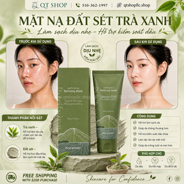 Mặt Nạ Đất Sét DocLab Aesthe Derma Purifying Mask 130g