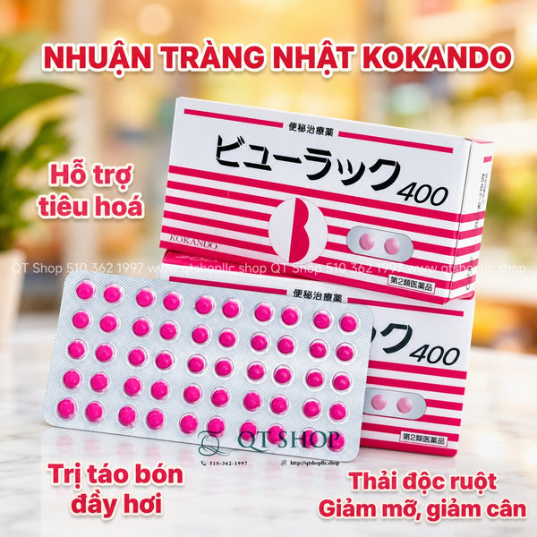 Viên Uống Nhuận Tràng Kokando ByurakkuNhật Bản - Hộp 400 viên