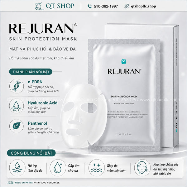 Mặt Nạ Phục Hồi PDRN Rejuran Skin Protection Mask - Hộp 5 miếng