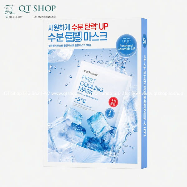 Mặt Nạ Cell Fusion C - First Cooling Mask - Panthenol ( Màu Xanh Dương - 5 miếng)