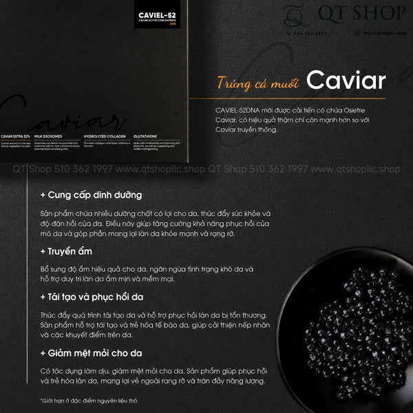 CELUCA CAVIEL-52 Caviar Stem Cell Ampoule - Tế Bào Gốc Trứng Cá Tầm