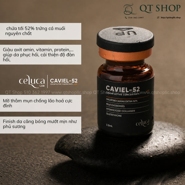 CELUCA CAVIEL-52 Caviar Stem Cell Ampoule - Tế Bào Gốc Trứng Cá Tầm
