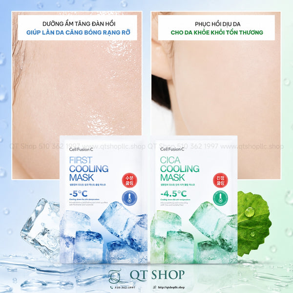 Mặt Nạ Cell Fusion C - First Cooling Mask - Panthenol ( Màu Xanh Dương - 5 miếng)