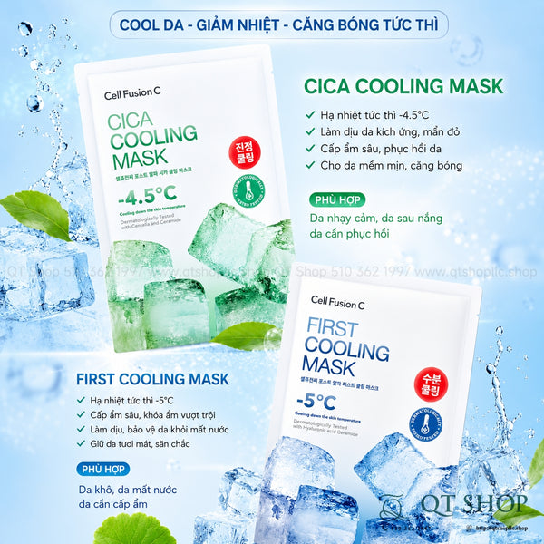 Mặt Nạ Cell Fusion C - First Cooling Mask - Panthenol ( Màu Xanh Dương - 5 miếng)