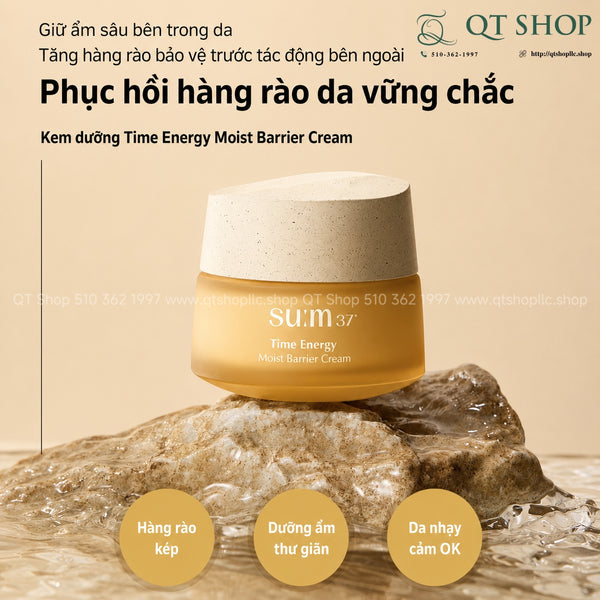 Kem dưỡng ẩm Su:m37 Time Energy Moist Barrier Cream 25ml