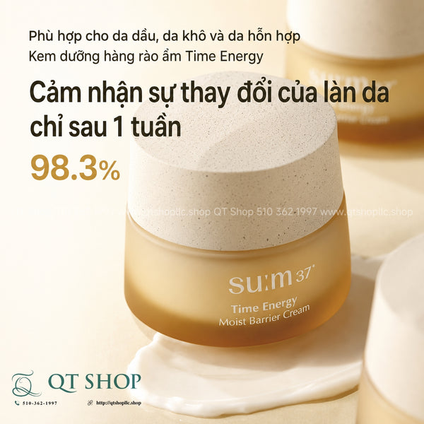 Kem dưỡng ẩm Su:m37 Time Energy Moist Barrier Cream 25ml