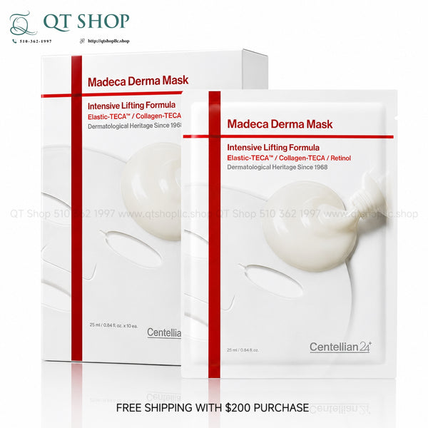 Mặt Nạ Centellian24 Madeca Derma Mask Intensive Lifting Formula - Hộp 10 miếng