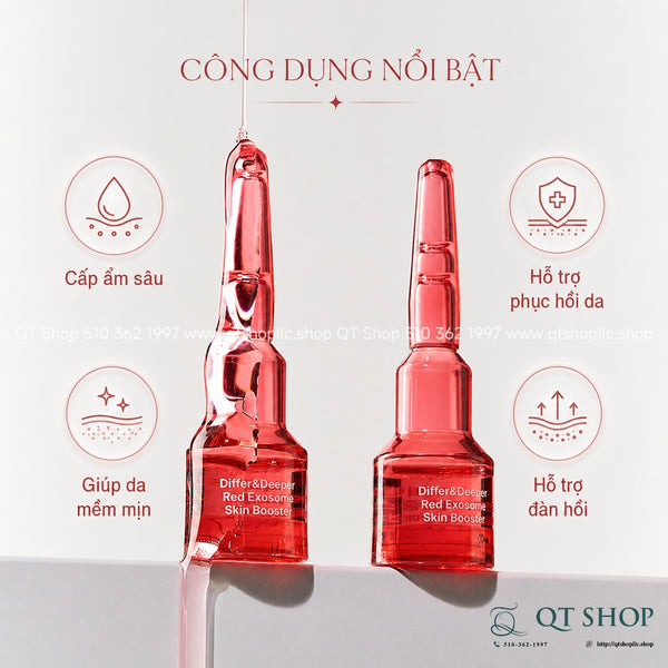 Differ & Deeper - Tế Bào Gốc Red Exosome Skin Booster - 5 ống