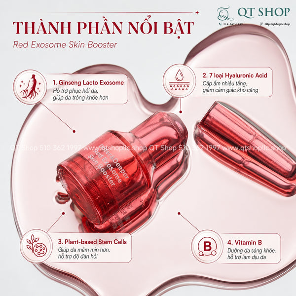 Differ & Deeper - Tế Bào Gốc Red Exosome Skin Booster - 5 ống