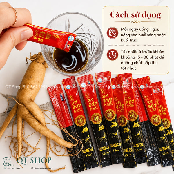 Nước Hồng Sâm người lớn 365 - Korean Red Ginseng Health 365