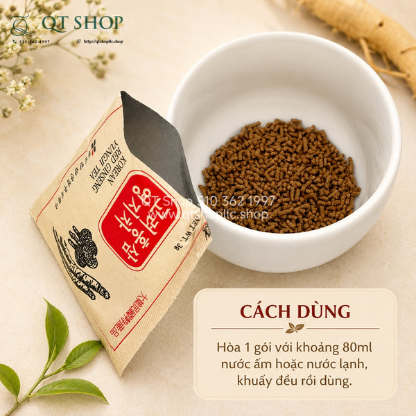 Trà Hồng Sâm Nấm Linh Chi Hàn Quốc - Hộp 100 gói