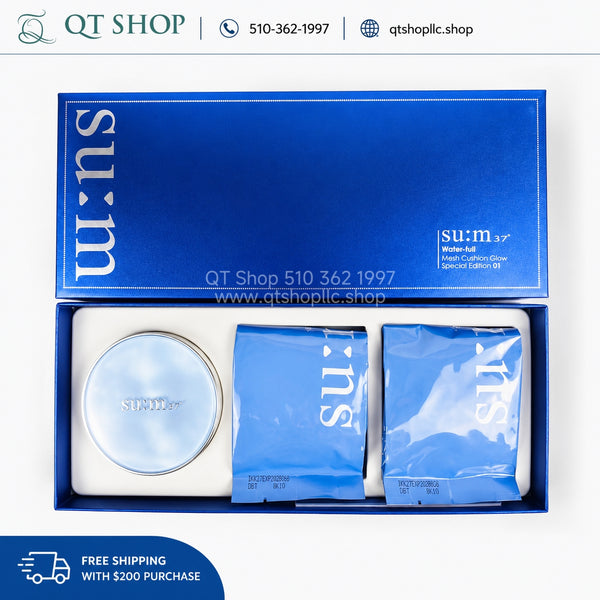 Set Phấn Nước Su:m37 Water-Full Mesh Cushion Glow Special Edition 01 - Tông #21