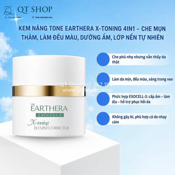 Kem Đa Năng EARTHERA Exocell-3 X-Toning Blemish Corrector - 30ml