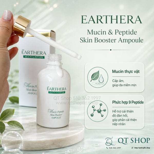 Tinh Chất Earthera Mucin & Peptide Skin Booster Ampoule 150ml