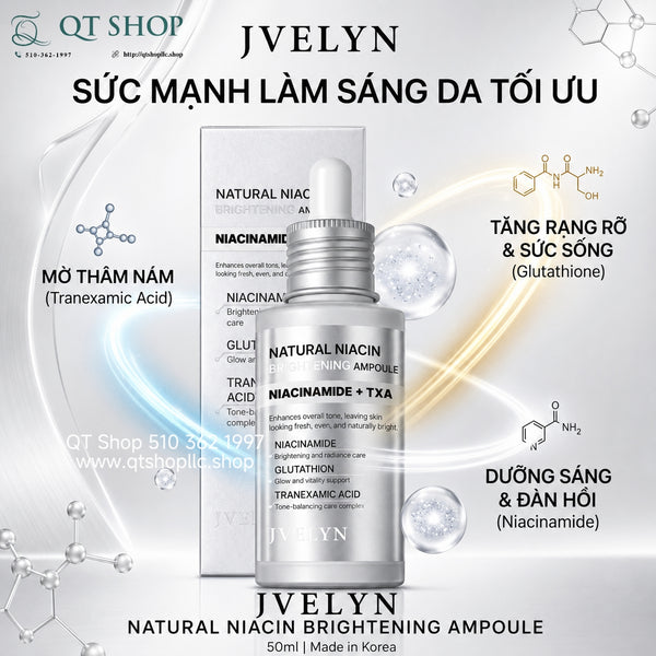 Tinh Chất Dưỡng Da JVELYN Natural Niacin Brightening Ampoule 50ml