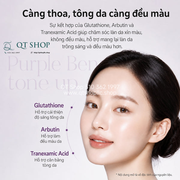 Tinh Chất Chống Nắng Louvcell Purple Berry Tone Up Sunserum SPF 50+ PA++++ - 50g