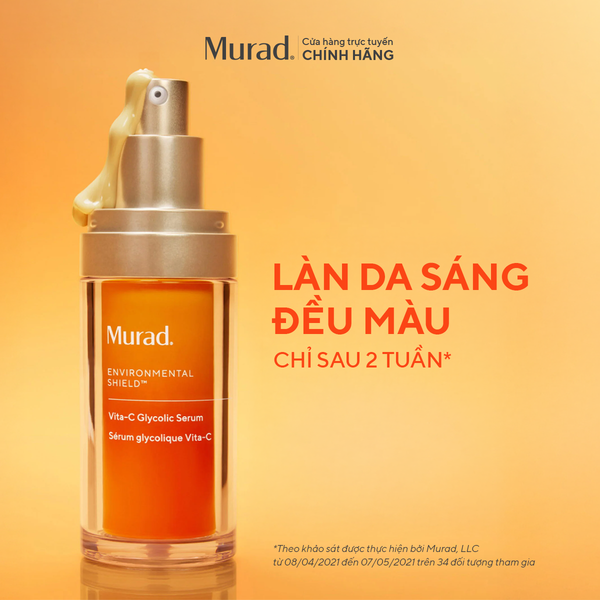 E-SHIELD - Tinh chất hỗ trợ sáng da, làm đều màu da Murad Vita-C Glycolic Serum