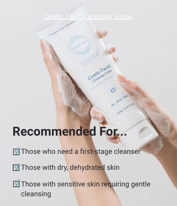 Sữa Rửa Mặt Dịu Nhẹ Dạng Kem Không Bọt Cho Làn Da Nhạy Cảm - Gentle Facial Cleansing Lotion OxygenCeuticals
