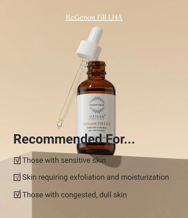 Peel Tái Tạo Giúp Da Mịn Màng, Chống Lão Hoá Dịu Nhẹ - ReGenon Fill LHA OxygenCeuticals