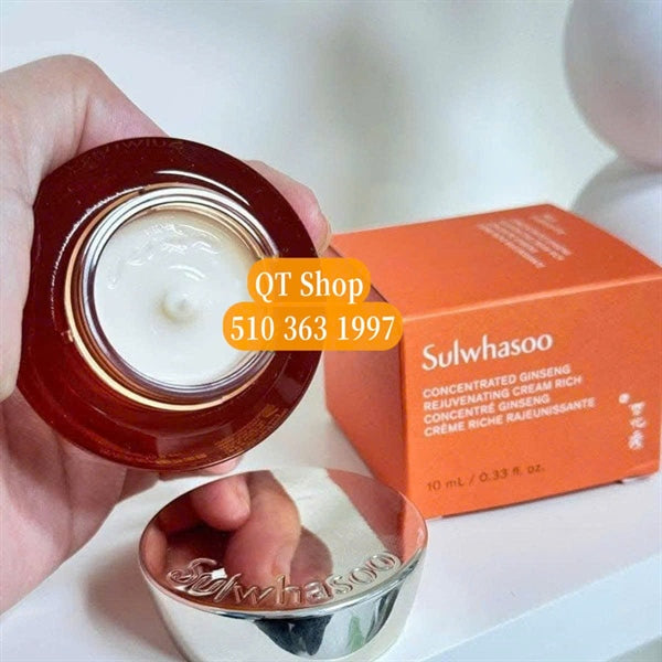 SULWHASOO - Mini Kem Sâm Concentrated Ginseng Rejuvenating Cream Rich - 10 ml - EXP 20280427