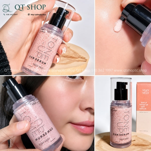 VELY VELY - Tinh Chất Chống Nắng Vitamin Dark Spot Tone-Up Sun Serum 30ml - EXP 202905
