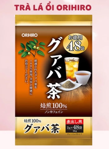 RÁCH BỊCH - ORIHIRO - Trà Ổi Orihiro Hỗ trợ giảm cân - 48 gói - Japan - exp 2028.04