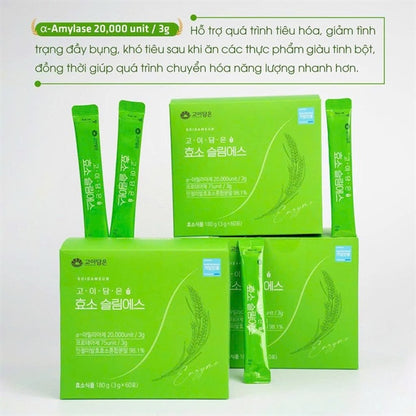 BỎ HỘP - Bột Men Enzyme Giảm Cân Goidameun - 60 gói - EXP 202709
