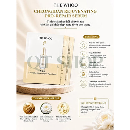 THE WHOO - Sample Tinh Chất Hoa Hiên Rejuvenating Pro-Repair Serum - 120 gói