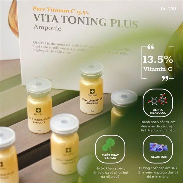 Dr.CPU - Pure Vitamin C 13.5% Vita Toning Plus Ampoule - 7mlx10ea - EXP 202811