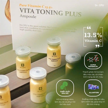 Dr.CPU - Pure Vitamin C 13.5% Vita Toning Plus Ampoule - 7mlx10ea - EXP 202811