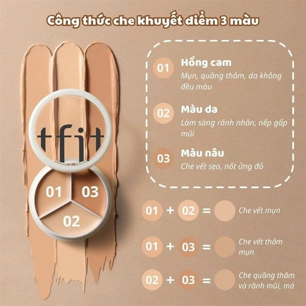 TFIT - Che Khuyết Điểm - 3 màu x 5g - EXP 202908