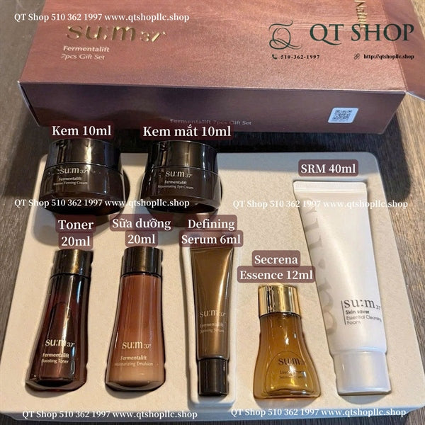SUM37 - Fermentalift Defining Serum Special Set - Mini 7 Sản Phẩm - EXP 202807