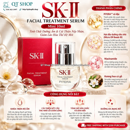 SK II - Mini Tinh Chất Facial Treatment Serum 10ml - Phiên Bản Mới