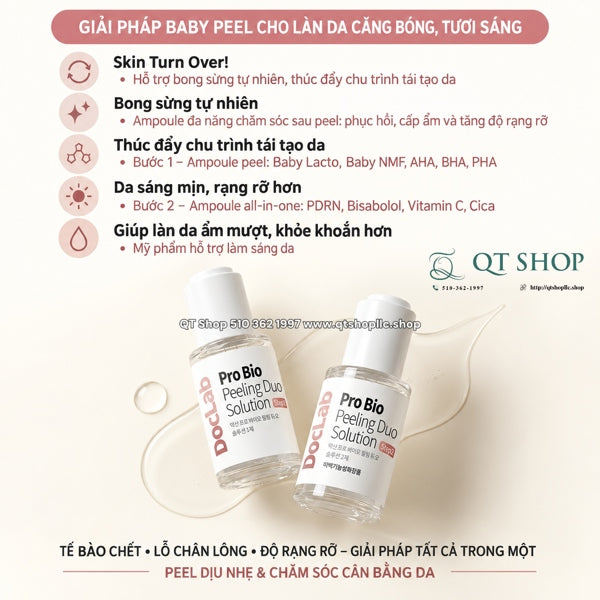 DOCLAB - Pro Bio Peeling Duo Solution - Baby Peel - tặng 1 KCN xanh - EXP 20281109