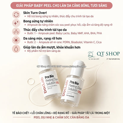 DOCLAB - Pro Bio Peeling Duo Solution - Baby Peel - tặng 1 KCN xanh - EXP 20281109