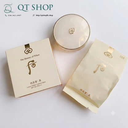 THE WHOO - Phấn Cushion Whoo Vàng - Tone 23 - Tặng 1 lõi