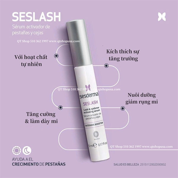 SESDERMA - Tinh Chất dưỡng dày, dài mi Seslash Lash & Eyebrow Activating Serum - 5ml