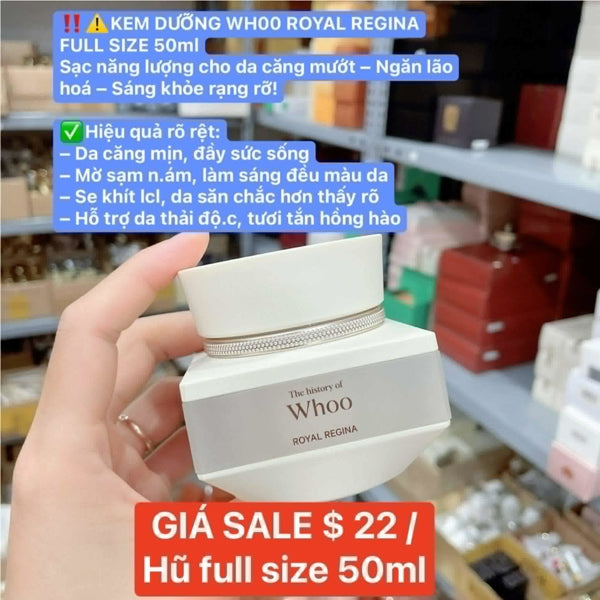 THE WHOO - @ - Kem Dưỡng Royal Regina - 50ml - EXP 202709