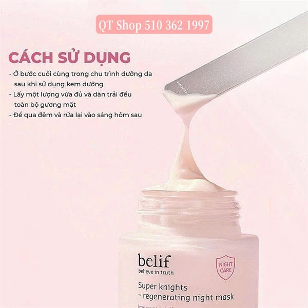 Mask Ngủ - Mặt Nạ Ngủ Belif - Màu Hồng - Chống lão hóa EXP 20270411