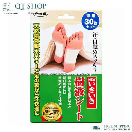 Miếng Dán Thải Độc Chân Nhật Bản To-Plan Natural Foot Sheet Japan -30 miếng