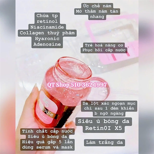 Serum tinh chất ampoule X5 retinol all night hủ hồng