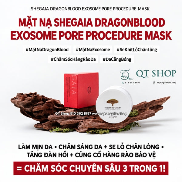 @ SHEGAIA - Mặt Nạ Huyết Rồng Dragonblood Exosome Pore Procedure Mask - 150g