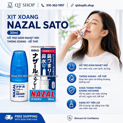SATO - Xịt Xoang Nazal Japan - 30ml
