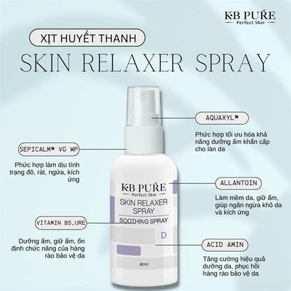 KB Pure - Skin Relaxer Spray 60ml - Phục Hồi - Dịu Da Khẩn Cấp - 63$